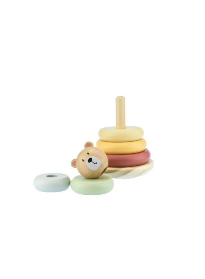 Tooky Toys Bear Stacking Tower Early Learning Toy - Multicolor - 7 Pcs - Image 2